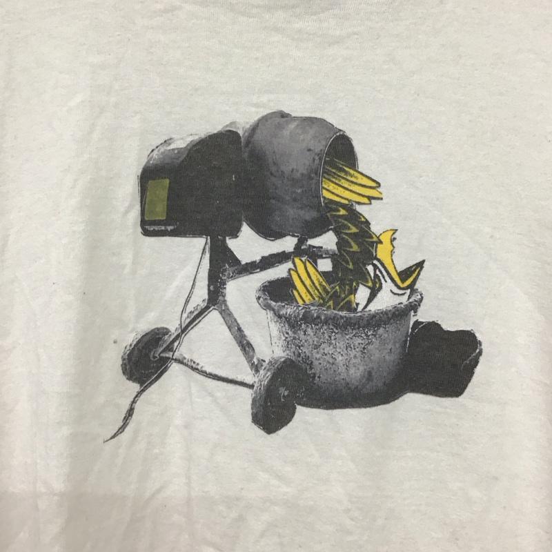 アンタイヒーロー ANTIHERO Tシャツ 半袖 半袖カットソー プリントTシャツ クルーネックカットソー L プリント 白 / ホワイト /  メンズ USED 古着 中古 10134044