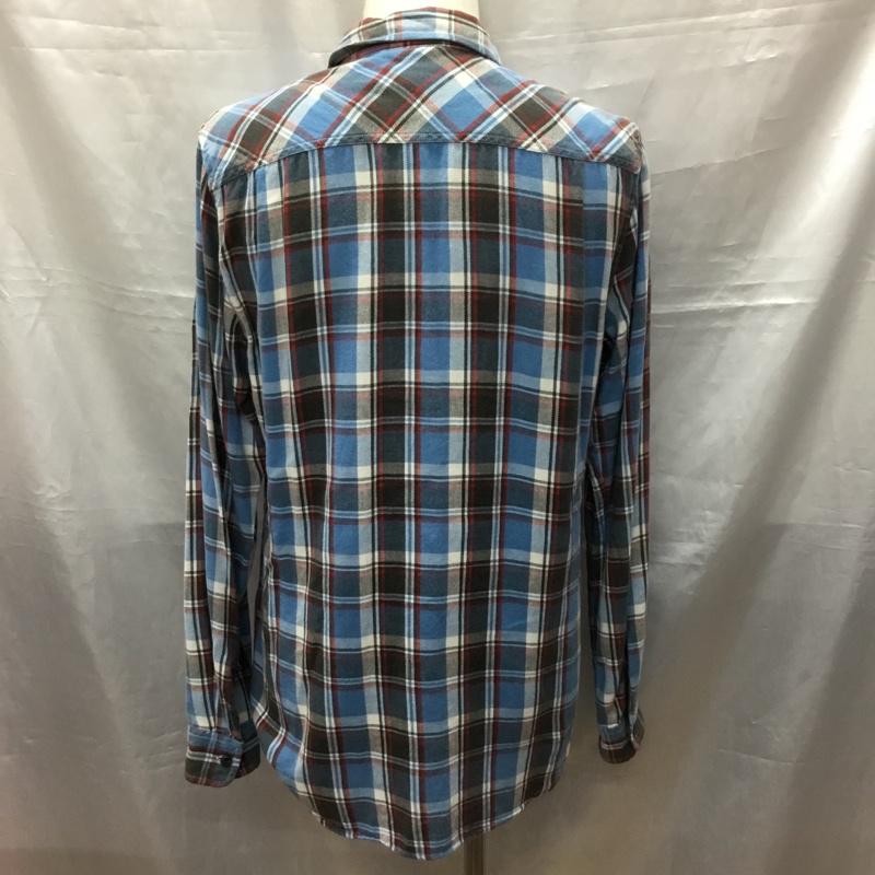 デニム アンド サプライ DENIM & SUPPLY シャツ、ブラウス 長袖 長袖シャツ カラーシャツ ポケットシャツ 長袖カットソー チェックシャツ S チェック マルチカラー / マルチカラー /  メンズ USED 古着 中古 10117542