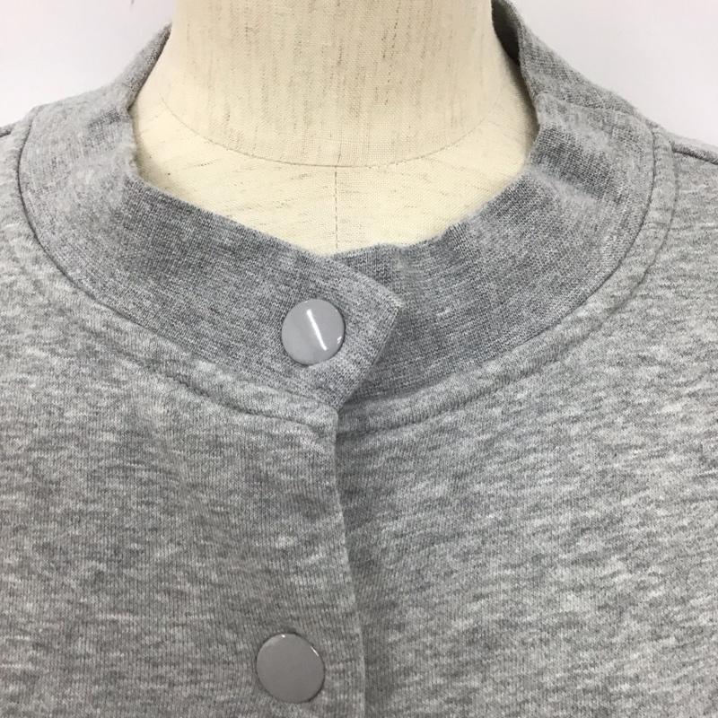 ナイキ NIKE ジャケット、上着 ジャンパー、ブルゾン L ロゴ、文字 X 刺繍 灰 / グレー /  レディース USED 古着 中古 10128226
