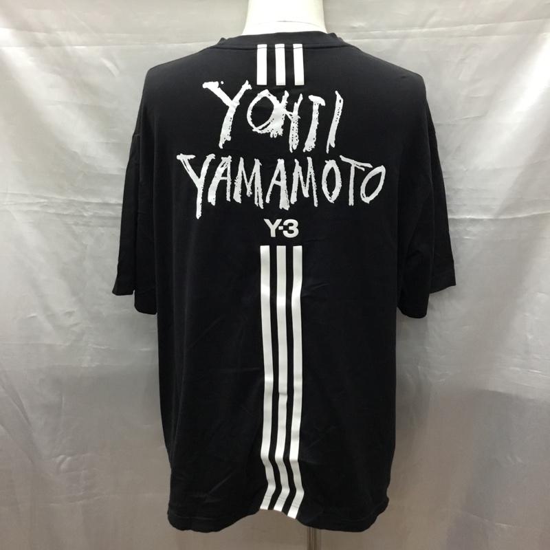 ワイスリー Y-3 Tシャツ 半袖 dy7217 SignatureGraphicTee 半袖カットソー プリントTシャツ XL ロゴ、文字 黒 / ブラック /  メンズ USED 古着 中古 10118660