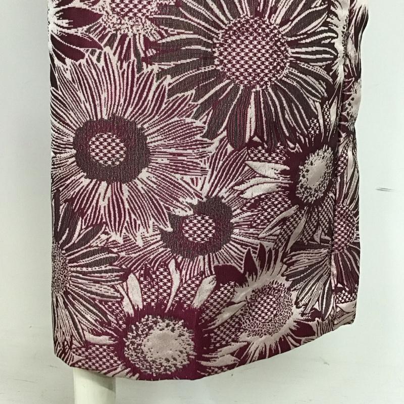 ジーナシス JEANASIS ボトムス ボトムス JS050691MC ハイウエストパンツ 花柄 M 総柄 紫 / パープル /  レディース USED 古着 中古 10122635