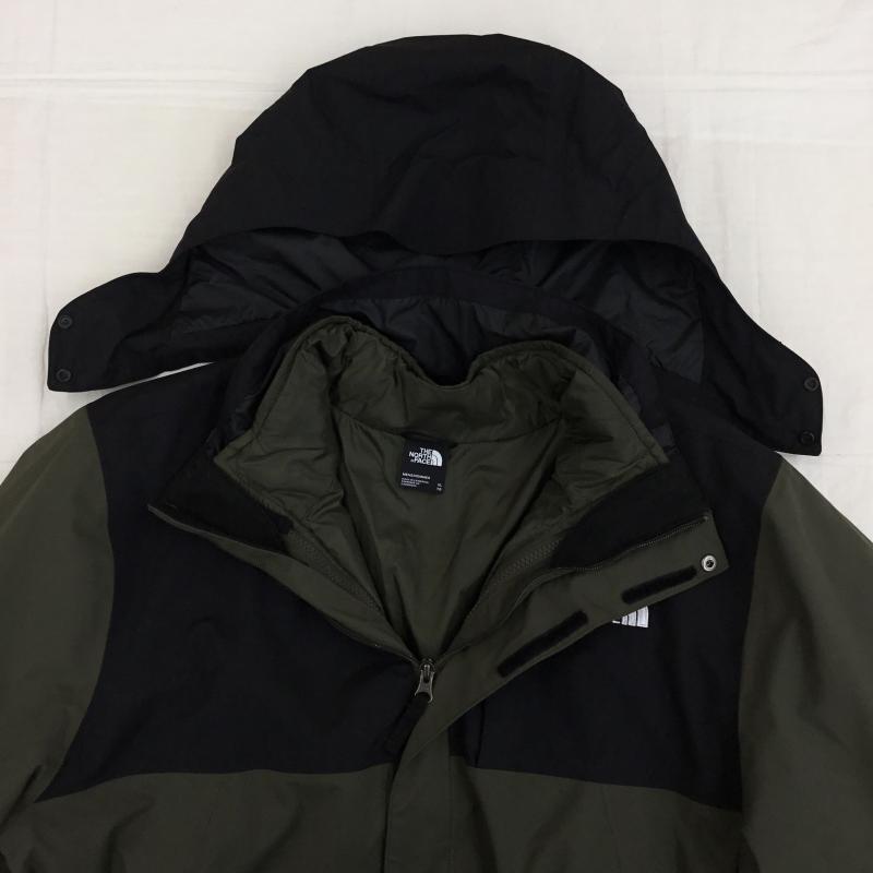 ザノースフェイス THE NORTH FACE ジャケット、上着 ジャンパー、ブルゾン A52AN XL ロゴ、文字 黒 / ブラック / X カーキ / カーキ /  メンズ USED 古着 中古 10143905