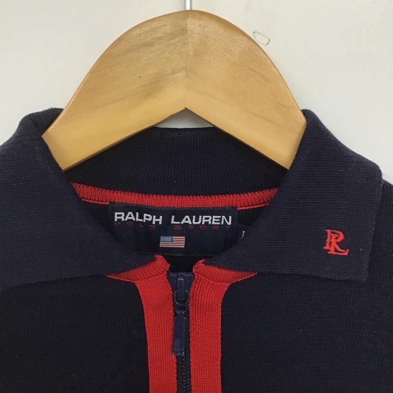 ラルフローレン RALPHLAUREN カーディガン 長袖 L 無地 紺 / ネイビー /  レディース USED 古着 中古 10146139