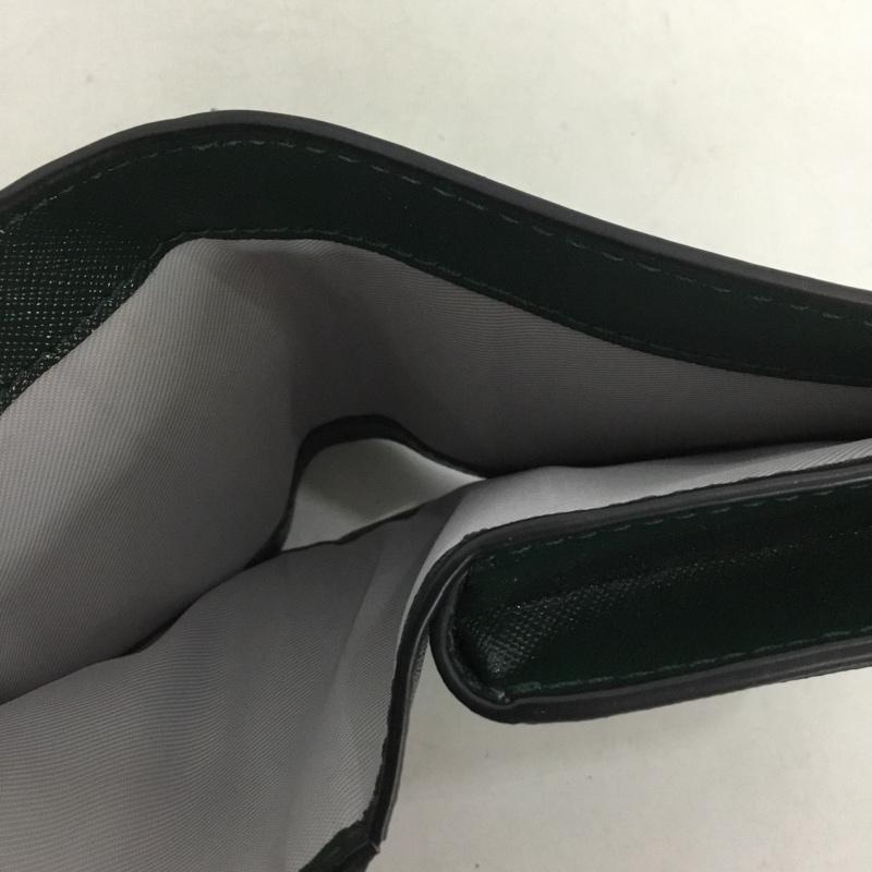 マークジェイコブス MARCJACOBS 財布 二つ折り バイカラー 2トーン L字ファスナー ワンポイント 緑 / グリーン / X カーキ / カーキ /  レディース USED 古着 中古 10142110