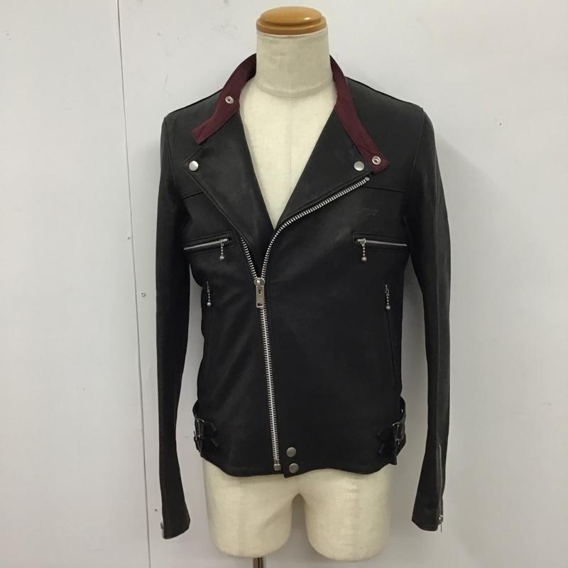 アンダーカバー UNDERCOVER ジャケット、上着 ライダース ucu9204 18AW シープスキン ダブル ライダース ジャケット 2 無地 X ロゴ、文字 黒 / ブラック /  メンズ USED 古着 中古 10119736