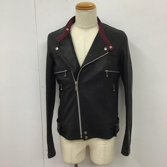 アンダーカバー UNDERCOVER ジャケット、上着 ライダース ucu9204 18AW シープスキン ダブル ライダース ジャケット 2 無地 X ロゴ、文字 黒 / ブラック /  メンズ USED 古着 中古 10119736