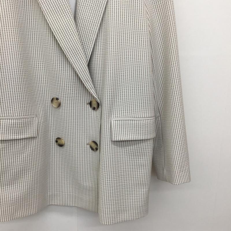 ザラ ZARA ジャケット、上着 ジャケット、ブレザー S チェック ベージュ / ベージュ /  レディース USED 古着 中古 10136778