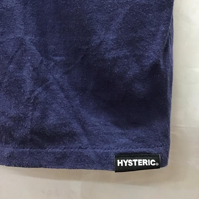 ヒステリック ミニ HYSTERIC MINI Tシャツ 半袖 140cm キッズ ヒスミニ 140cm ロゴ、文字 紺 / ネイビー /  ガールズ USED 古着 中古 10116922