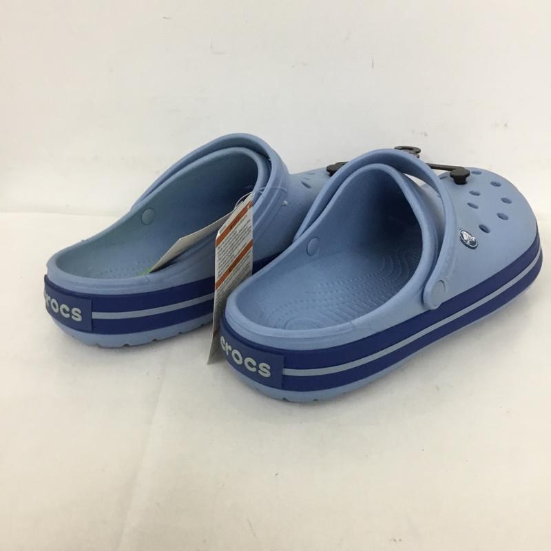 クロックス crocs サンダル サンダル crocband 28cm 28.0cm 無地 水色 / ライトブルー /  メンズ USED 古着 中古 10125294