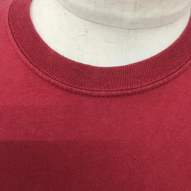 カーハート Carhartt カットソー 長袖 長袖カットソー プリントカットソー クルーネック XL ロゴ、文字 赤 / レッド /  メンズ USED 古着 中古 10126798