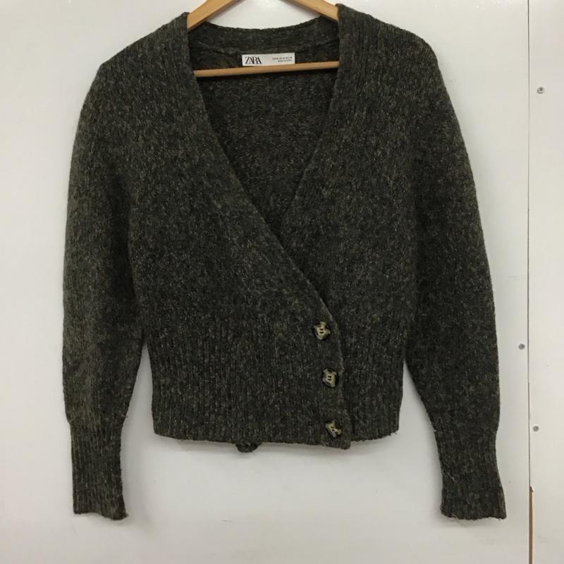 ザラ ZARA カーディガン 長袖 M  マルチカラー / マルチカラー /  レディース USED 古着 中古 10140289