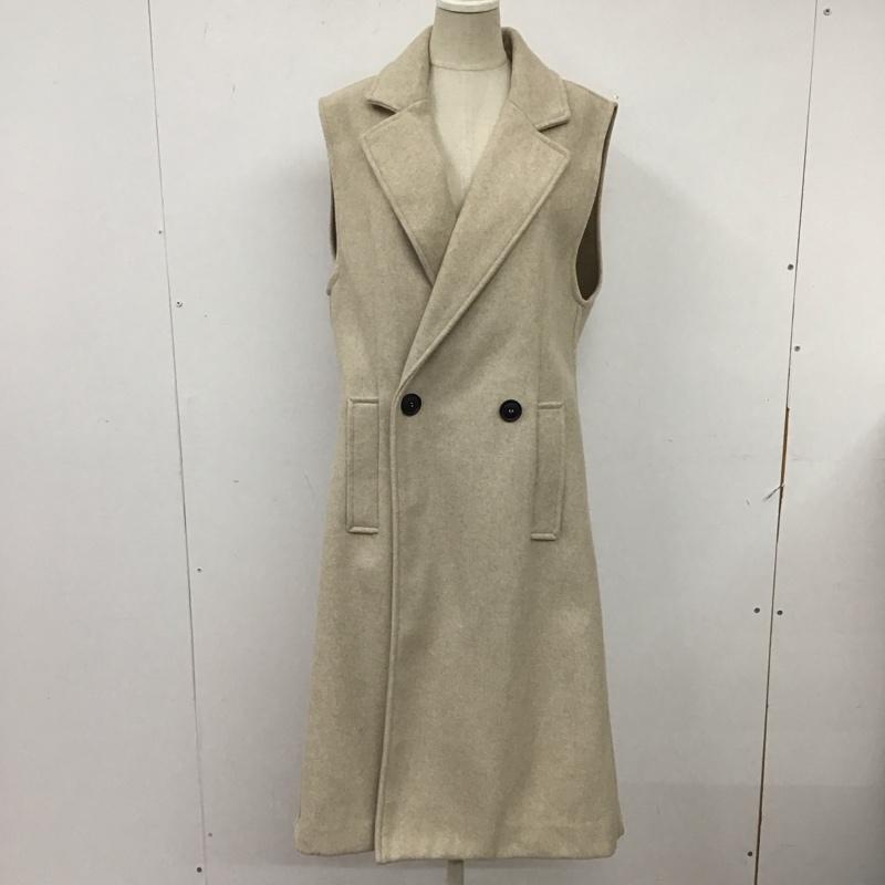 ザラ ZARA ベスト ベスト 3046 286 710 ロング ジレ XS 無地 アイボリー / アイボリー /  レディース USED 古着 中古 10116144