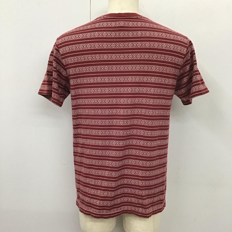 クーティー COOTIE Tシャツ 半袖 半袖カットソー プリントTシャツ クルーネックカットソー L プリント 白 / ホワイト / X えんじ / ワインレッド /  メンズ USED 古着 中古 10113144