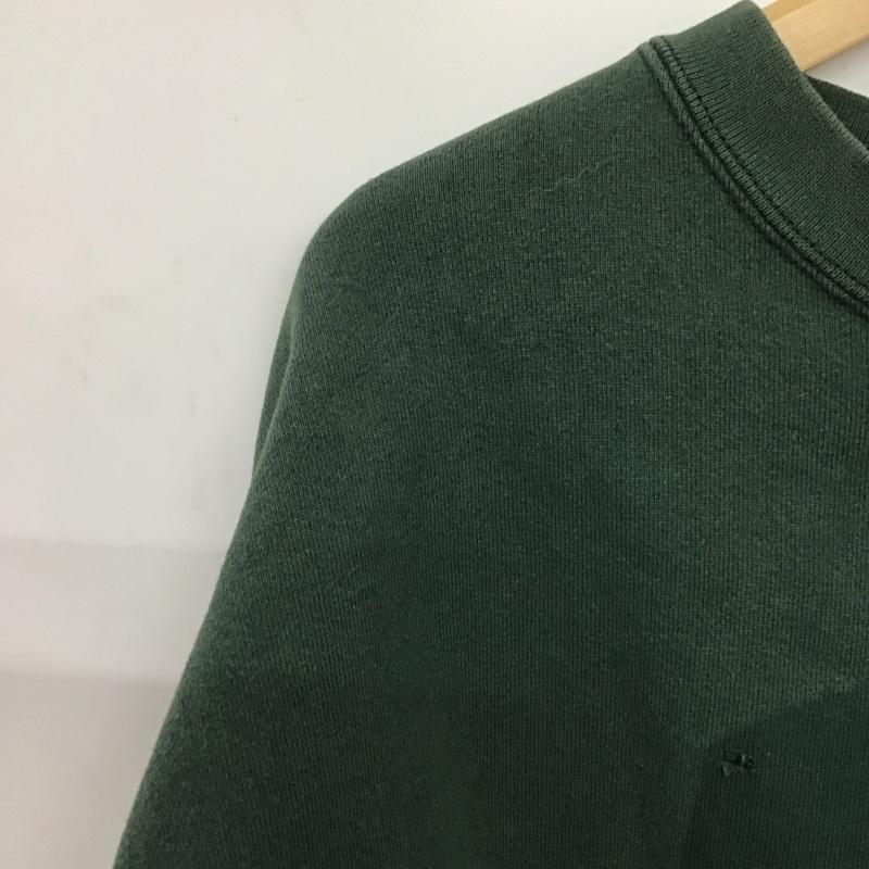 ジャンスポーツ JANSPORT トレーナー 長袖 長袖トレーナー スウェット クルーネック プルオーバー L ロゴ、文字 緑 / グリーン /  メンズ USED 古着 中古 10147997
