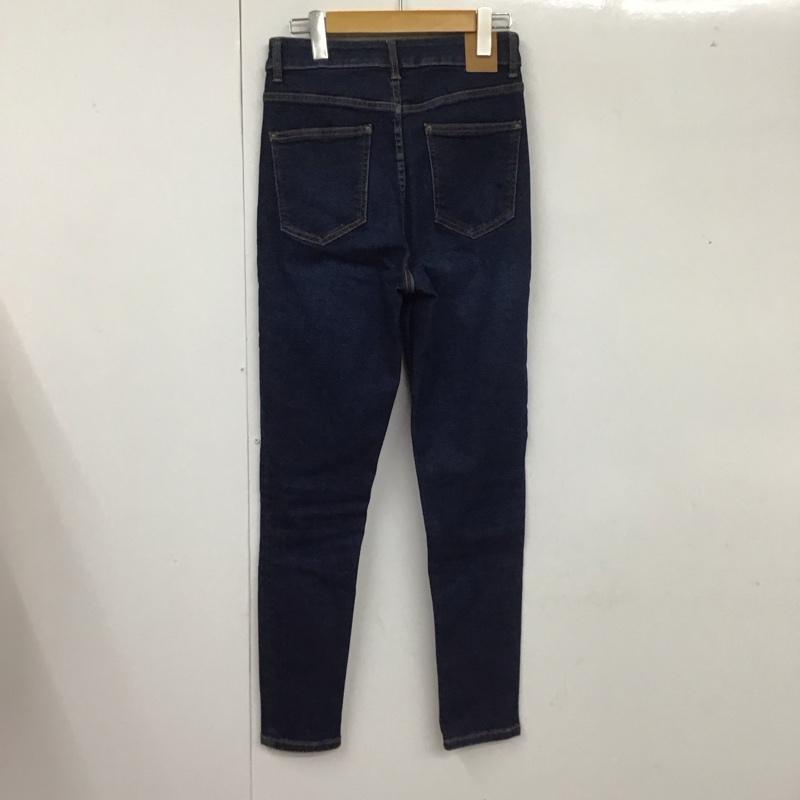 ザラ ZARA パンツ デニム、ジーンズ 7223 223 407 マムフィット ストレッチ 36 無地 青 / ブルー /  レディース USED 古着 中古 10112953