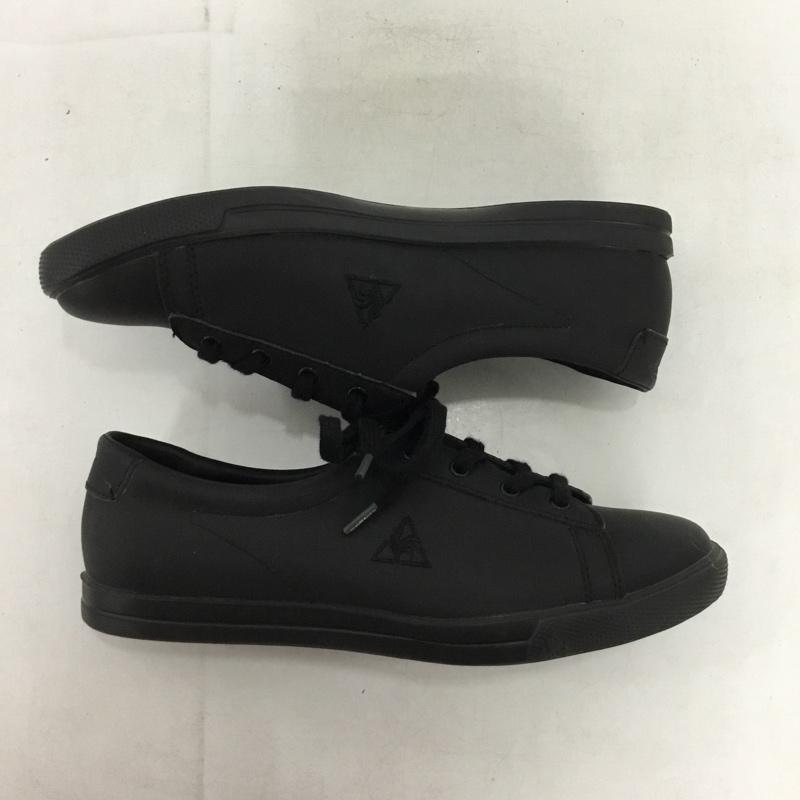 ルコックスポルティフ le coq sportif スニーカー スニーカー QFM-7105BK 23.5cm 23.5cm ワンポイント 黒 / ブラック /  レディース USED 古着 中古 10150218