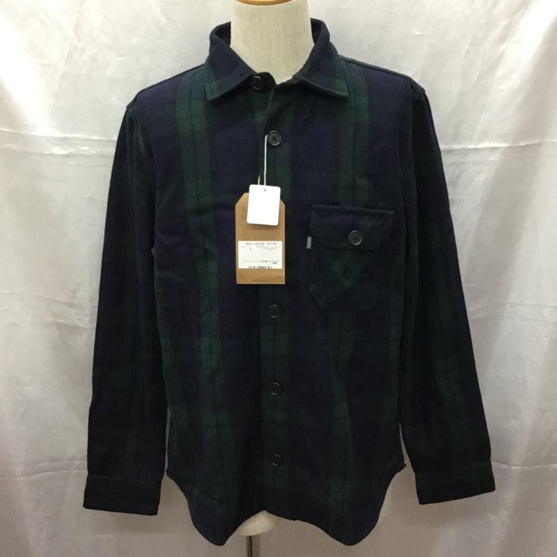 エーグル AIGLE シャツ、ブラウス 長袖 L チェック 緑 / グリーン /  メンズ USED 古着 中古 10112811