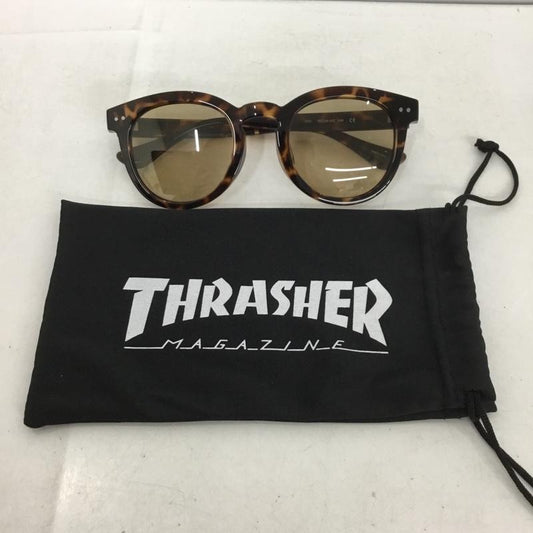 スラッシャー THRASHER めがね・サングラス サングラス 49 24-142 Vintage Revival Design ロゴ、文字 茶 / ブラウン /  メンズ USED 古着 中古 10136950