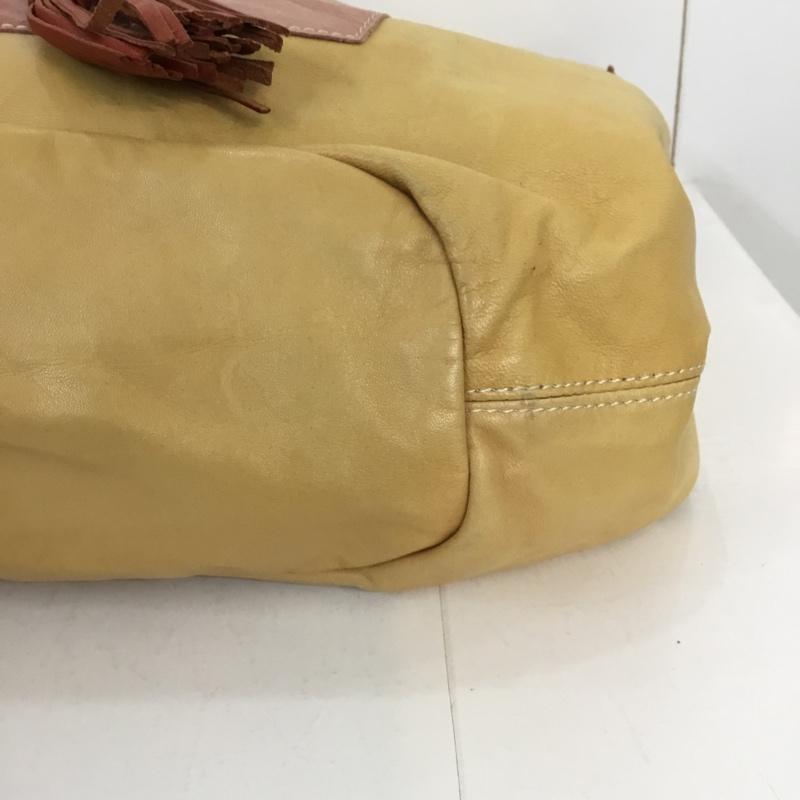 ロンエキャレ パー アカミネ ROND et CARRE par AKAMINE ハンドバッグ ハンドバッグ タグ付き 無地 ベージュ / ベージュ / X 桃 / ピンク / X キャメル / キャメル /  レディース USED 古着 中古 10045411