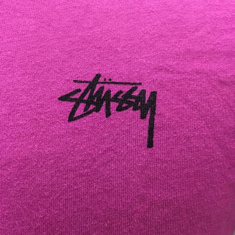 ステューシー STUSSY Tシャツ 半袖 XS ロゴ、文字 紫 / パープル /  メンズ USED 古着 中古 10113436