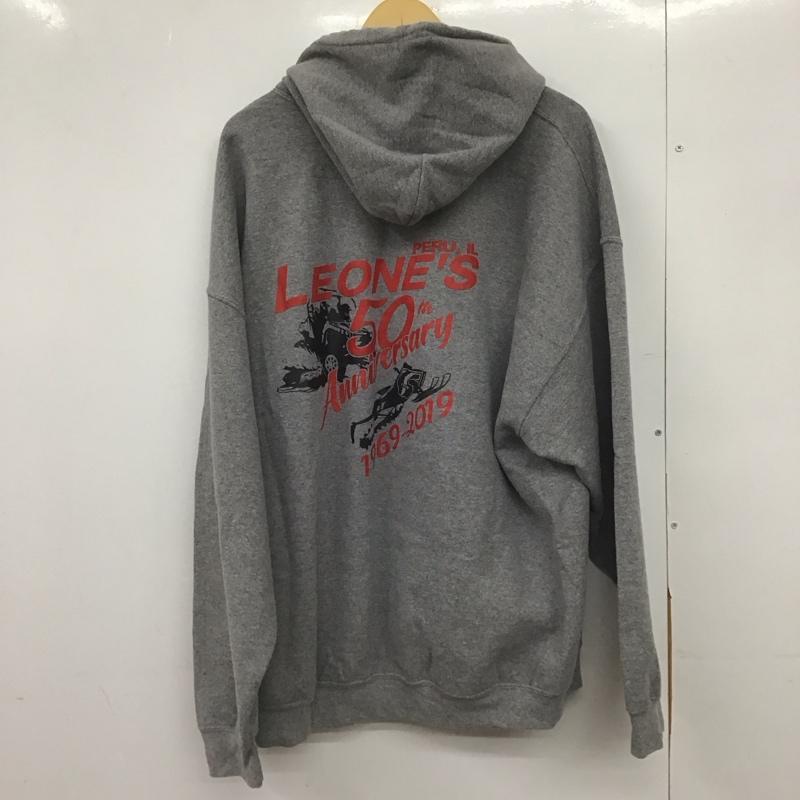 ギルダン GILDAN パーカー 長袖 長袖パーカー プルオーバーパーカー スウェット XXL ロゴ、文字 灰 / グレー /  メンズ USED 古着 中古 10149108