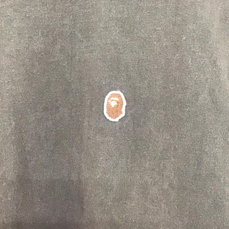 アベイシングエイプ A BATHING APE Tシャツ 半袖 半袖カットソー プリントTシャツ クルーネックカットソー L ロゴ、文字 茶 / ブラウン /  メンズ USED 古着 中古 10132086