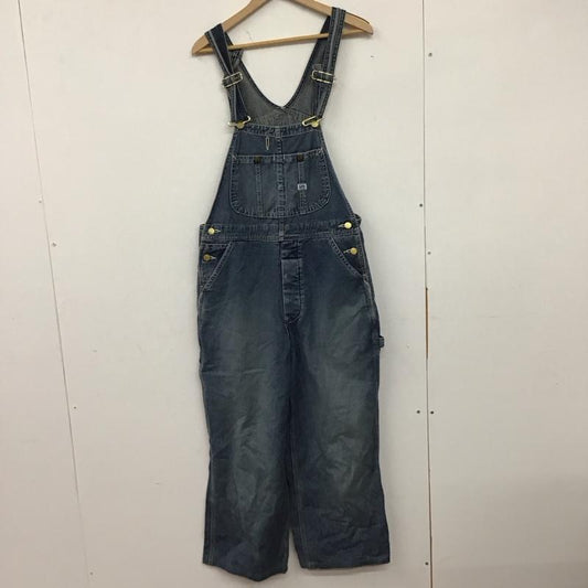 リー Lee サロペット・オーバーオール サロペット、オーバーオール デニムオーバーオール オールインワン ワイドパンツ ロゴ、文字 インディゴ / インディゴ /  レディース USED 古着 中古 10134237