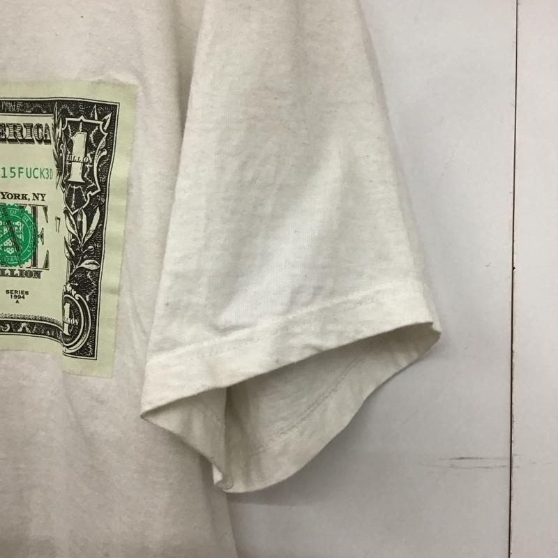 シュプリーム Supreme Tシャツ 半袖 2017fw OneZillionDollarTシャツ プリントTシャツ L プリント 白 / ホワイト /  メンズ USED 古着 中古 10147357