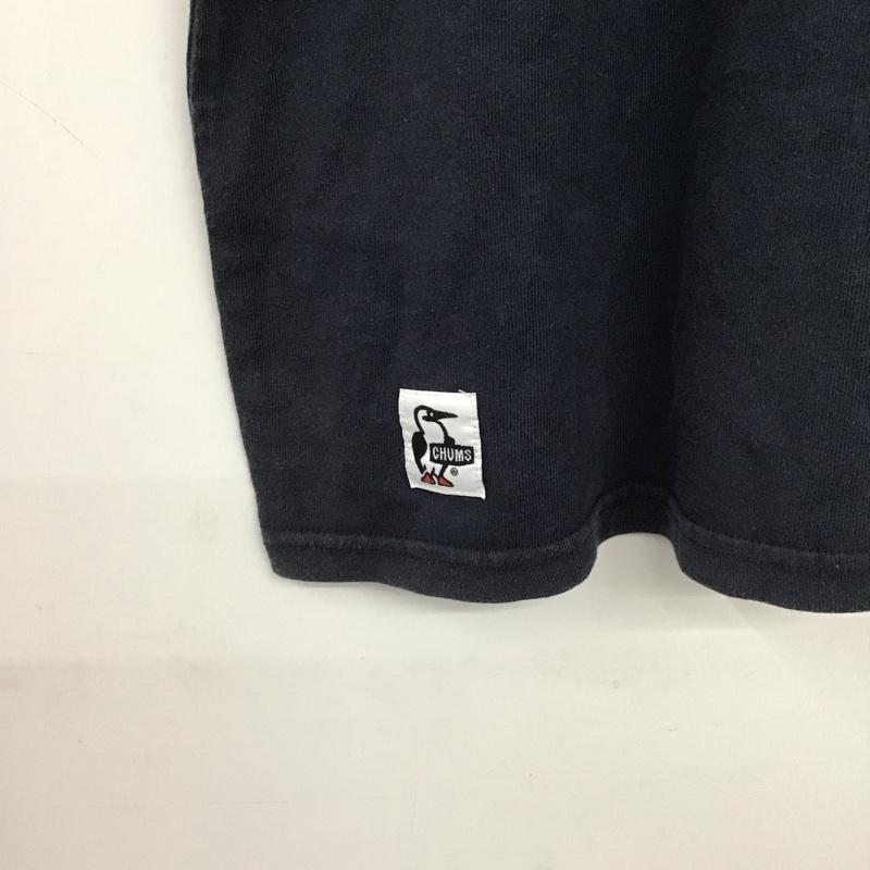 チャムス CHUMS Tシャツ 半袖 半袖カットソー プリントTシャツ クルーネックカットソー L プリント X ロゴ、文字 紺 / ネイビー /  メンズ USED 古着 中古 10148127