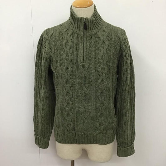 エルエルビーン L.L.Bean ニット、セーター 長袖 長袖ニットカットソー ジップアップネックカットソー セーター S  緑 / グリーン /  メンズ USED 古着 中古 10111271