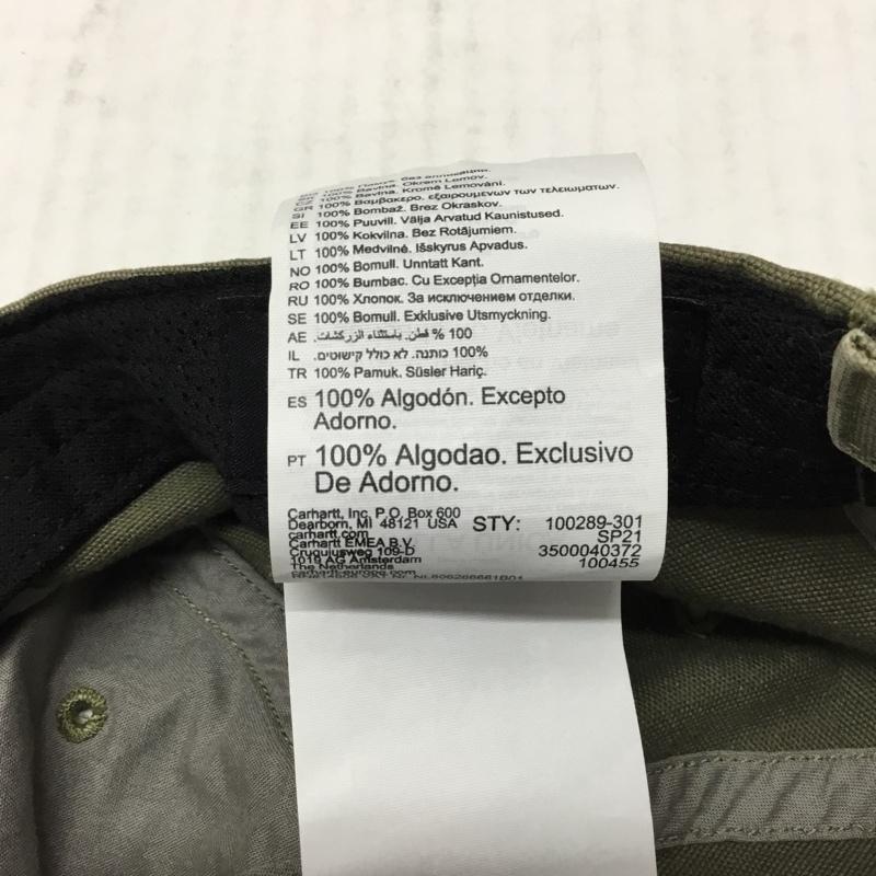 カーハート Carhartt 帽子 キャップ AH0289-M Odessa Cap 100289-301 ロゴ、文字 カーキ / カーキ /  メンズ USED 古着 中古 10106691