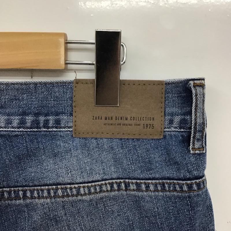ザラメン ZARA MAN パンツ デニム、ジーンズ デニムパンツ スリムパンツ カジュアルパンツ ストレッチパンツ 38インチ ダメージ加工 インディゴ / インディゴ /  メンズ USED 古着 中古 10133656