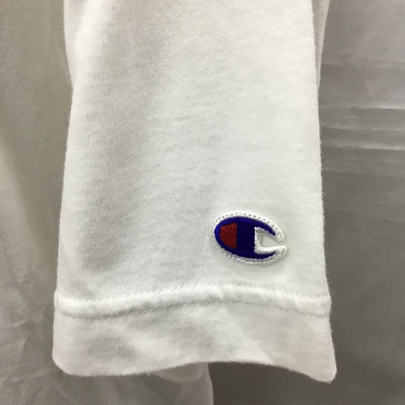 チャンピオン Champion Tシャツ 半袖 C3-P300 ショートスリーブTシャツ クルーネックカットソー XL ロゴ、文字 白 / ホワイト /  メンズ USED 古着 中古 10121062