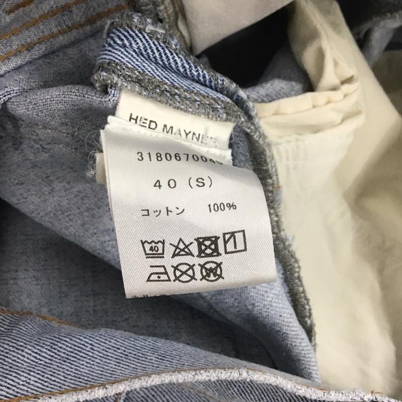 ヘドメイナー HED MAYNER パンツ デニム、ジーンズ デニムパンツ ワイドパンツ カジュアルパンツ S 無地 インディゴ / インディゴ /  メンズ USED 古着 中古 10135735