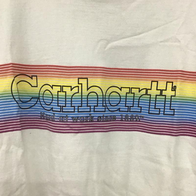 カーハート Carhartt Tシャツ 半袖 半袖カットソー プリントTシャツ クルーネックカットソー M ロゴ、文字 マルチカラー / マルチカラー /  メンズ USED 古着 中古 10145580