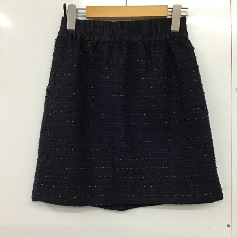 ナチュラルビューティーベーシック NATURAL BEAUTY BASIC スカート ミニスカート ミニスカート タイトスカート カジュアルスカート S 総柄 紺 / ネイビー /  レディース USED 古着 中古 10142687