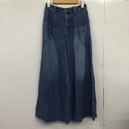 ジーナシス JEANASIS パンツ デニム、ジーンズ JS050128AD ワイドレッグデニムパンツ FREE 無地 青 / ブルー /  レディース USED 古着 中古 10148745
