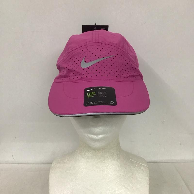 ナイキ NIKE 帽子 キャップ CI1695-623 エアロビル テイルウィンド エリート ランニングキャップ タグ付き ロゴ、文字 桃 / ピンク /  レディース USED 古着 中古 10135593