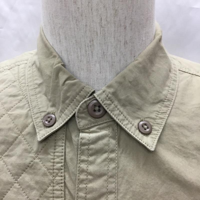 エディーバウアー Eddie Bauer シャツ、ブラウス 半袖 タグ付き ミリタリーシャツ S 無地 ベージュ / ベージュ /  メンズ USED 古着 中古 10112868