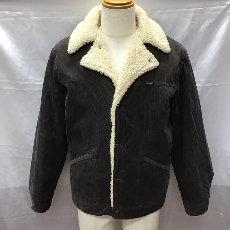 ラングラー Wrangler ジャケット、上着 ジャケット、ブレザー コーデュロイジャケット ボアジャケット カジュアルジャケット 古着 M ロゴ、文字 茶 / ブラウン /  メンズ USED 古着 中古 10113169
