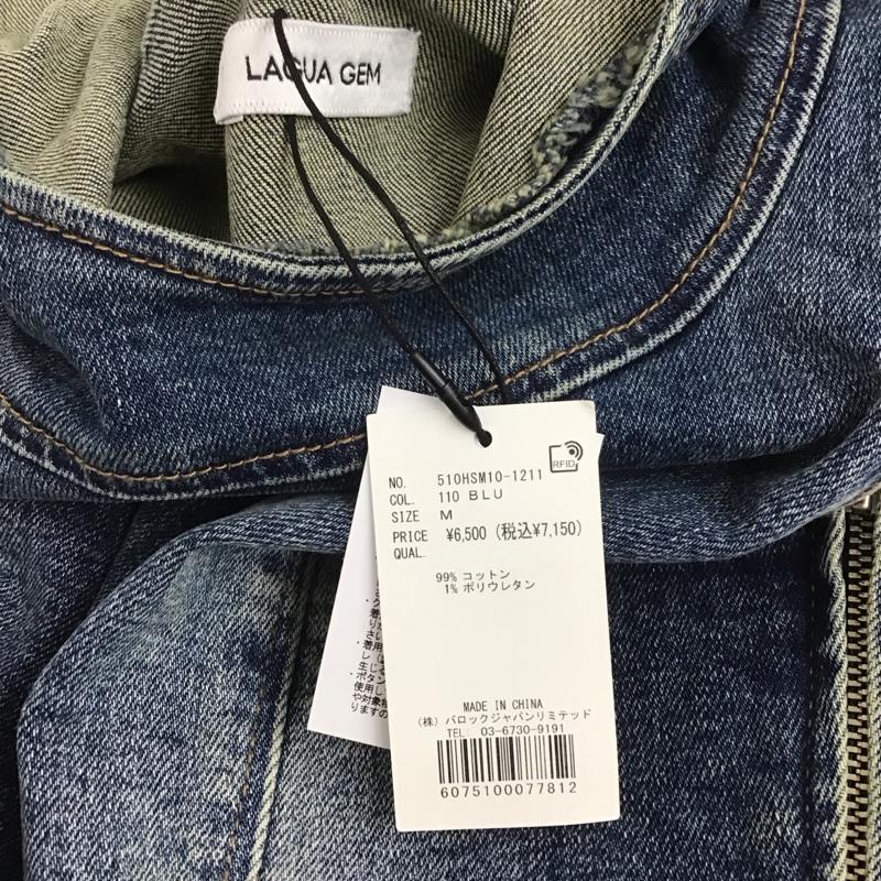 ラグア ジェム LAGUA GEM ベスト ベスト デニム M 無地 青 / ブルー /  レディース USED 古着 中古 10140232
