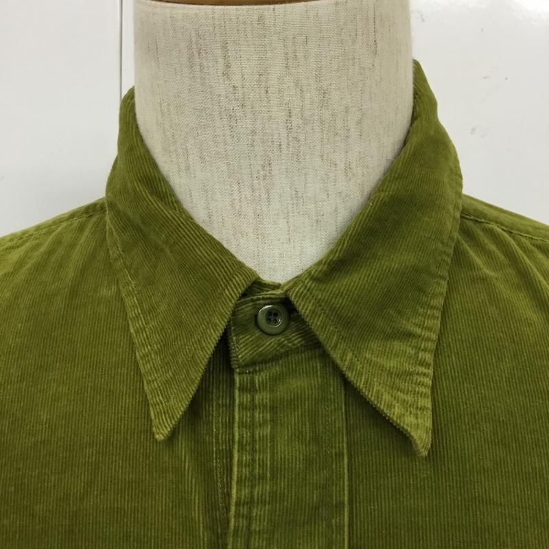 ポールスミスジーンズ Paul Smith JEANS シャツ、ブラウス 長袖 長袖シャツ コーデュロイシャツ カジュアルシャツ カラーシャツ L 無地 緑 / グリーン /  メンズ USED 古着 中古 10110038