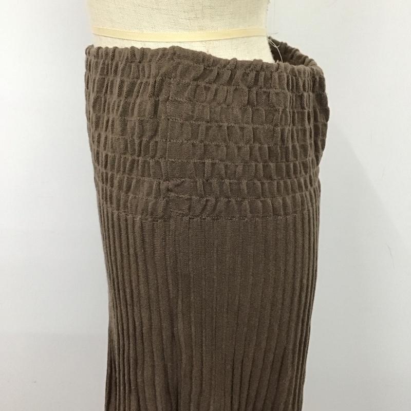 ミラオーウェン Mila Owen スカート ロングスカート 09wn0195130 0 無地 茶 / ブラウン /  レディース USED 古着 中古 10121540