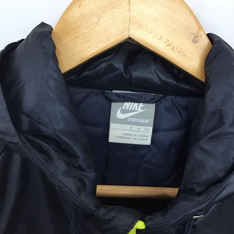 ナイキ NIKE ジャケット、上着 ジャケット、ブレザー 354693-474 フード付き スポーツウェア S ロゴ、文字 黒 / ブラック / X 青 / ブルー /  メンズ USED 古着 中古 10142153