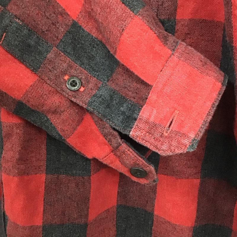 パタゴニア patagonia シャツ、ブラウス 長袖 長袖シャツ チェックシャツ カラーシャツ L チェック 赤 / レッド / X 黒 / ブラック /  メンズ USED 古着 中古 10134700
