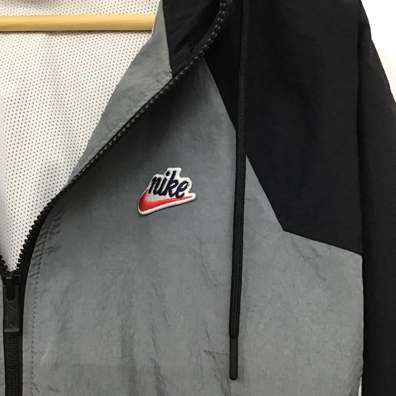 ナイキ NIKE ジャケット、上着 ジャンパー、ブルゾン cj4359-084 ヘリテイジ ウィンドランナーウーブンウィンドブレーカージャケット S ロゴ、文字 白 / ホワイト / X 黒 / ブラック / X 灰 / グレー /  メンズ USED 古着 中古 10148572