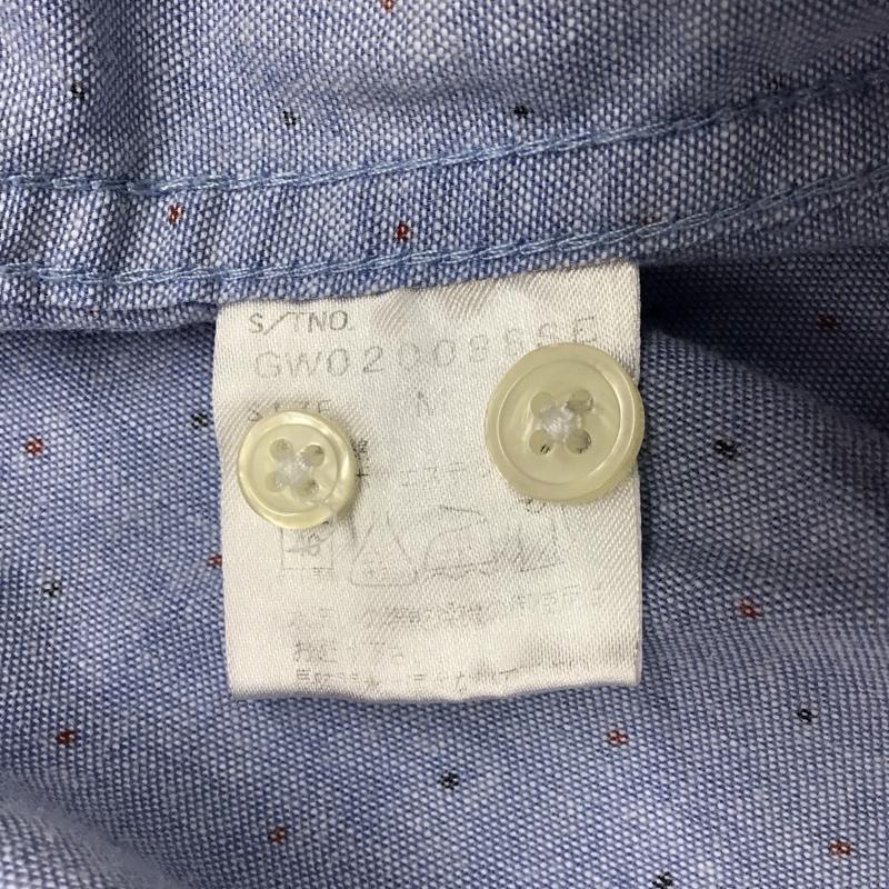 グローバルワーク GLOBAL WORK シャツ、ブラウス 長袖 長袖シャツ カラーシャツ ポケットシャツ 長袖カットソー ドットシャツ M ドット インディゴ / インディゴ /  メンズ USED 古着 中古 10116870