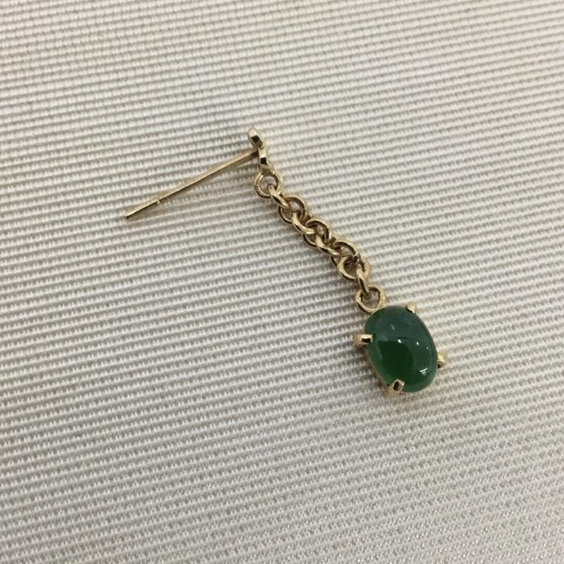 古着 USED アクセサリー ピアス G18K 無地 金 / ゴールド / X 緑 / グリーン /  レディース USED 古着 中古 10148435