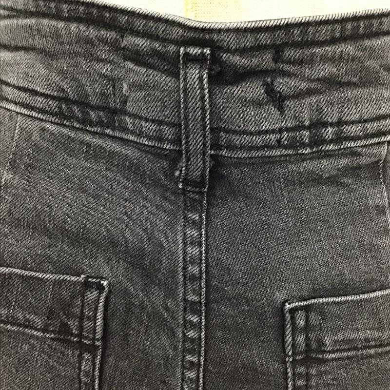 ザラ ZARA パンツ デニム、ジーンズ デニムパンツ ワイドパンツ ストレートパンツ カジュアルパンツ 36 無地 黒 / ブラック /  レディース USED 古着 中古 10117993