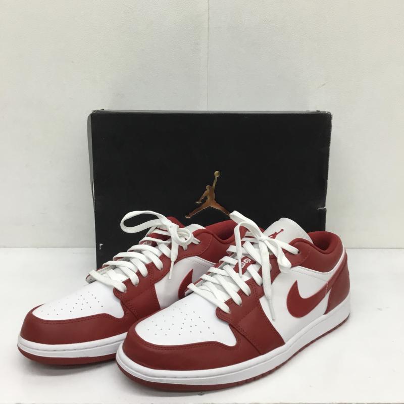 ナイキ NIKE スニーカー スニーカー AIR JORDAN 1 LOW 553558-611 28.5cm 赤 / レッド / X 白 / ホワイト /  メンズ USED 古着 中古 10120716